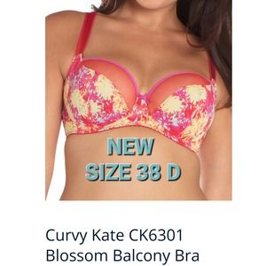 curvy kate blossom balcony bra size 38D